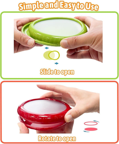 Nawchedo Silicone Fruit and Vegetable Storage Containers for Fridge, Onion Storage Container, Avocado keeper,Tomato Saver, Lemon holder Set of 4- Ideal for Garlic, Onions, Lemons and Potatoes