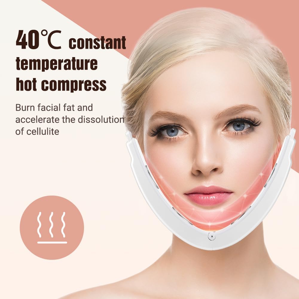 Contourflex 4-in-1 Massager for Face, Reviona Contourflex 4-in-1 Massager, 5 Modes & 15 Intensities and Remote Control (White)