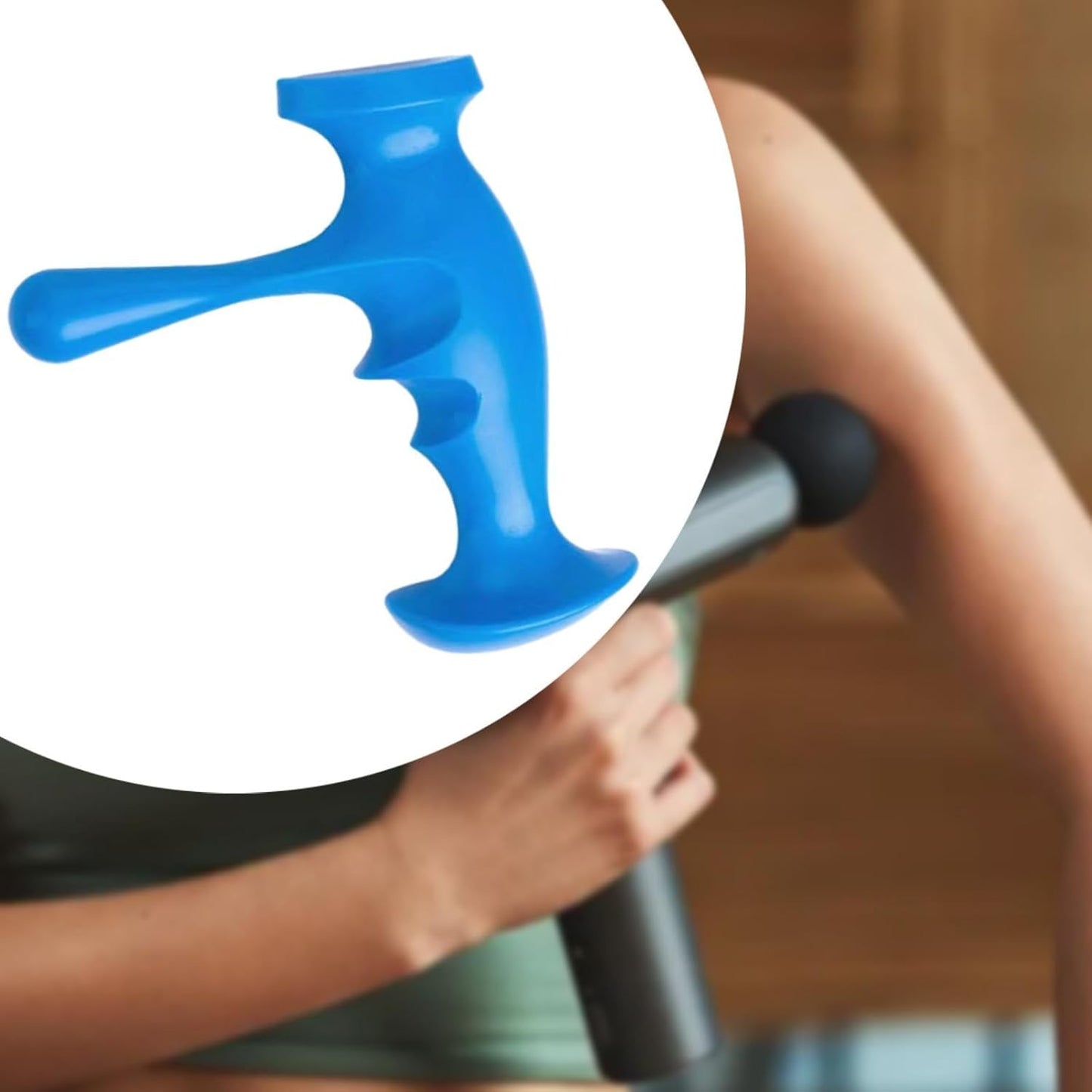 LeeQinersw Portable T Shaped Massager for Full Body Relief, blue
