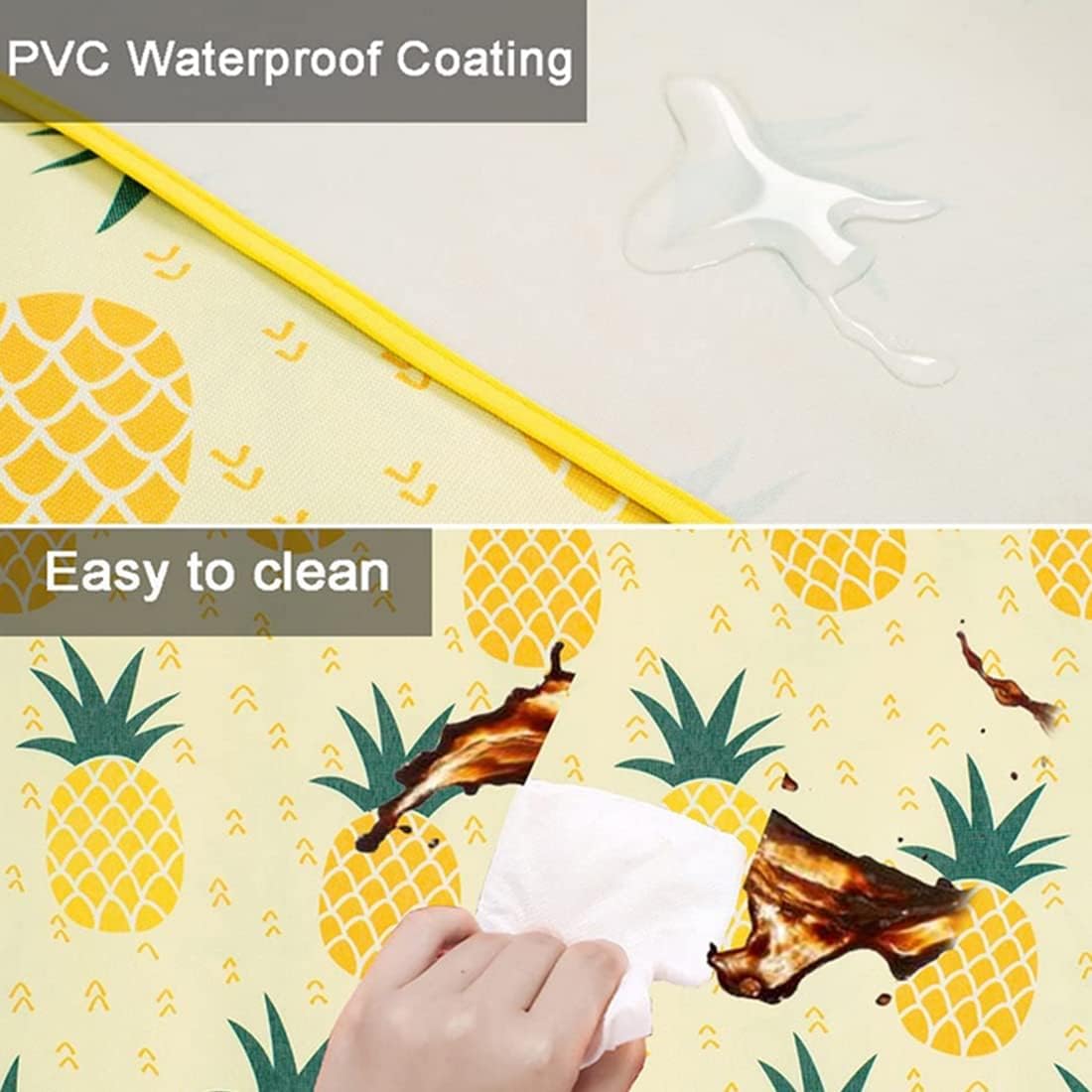 K Y KANGYUN Beach Blanket Outdoor Picnic Blanket Mat 80"x60" Extra Large Waterproof Sand Proof Camping Blanket Lightweight Folding Portable Travel Blanket for Family Park Beach Grass (Pineapple)
