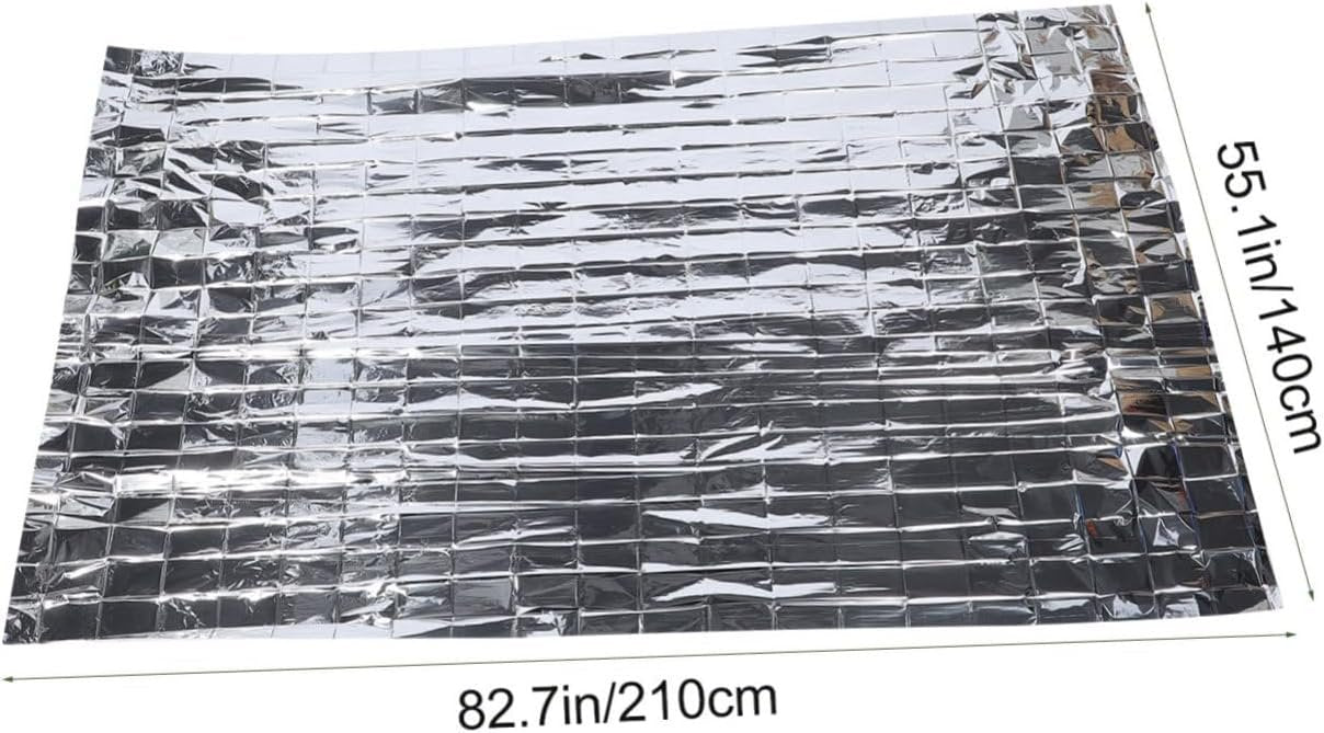 EXHUMKY 10Pcs Thermal Emergency Blanket Lightweight Sun Protection Survival Blankets for Camping Hiking First Aid Outdoor Activities Pet Design