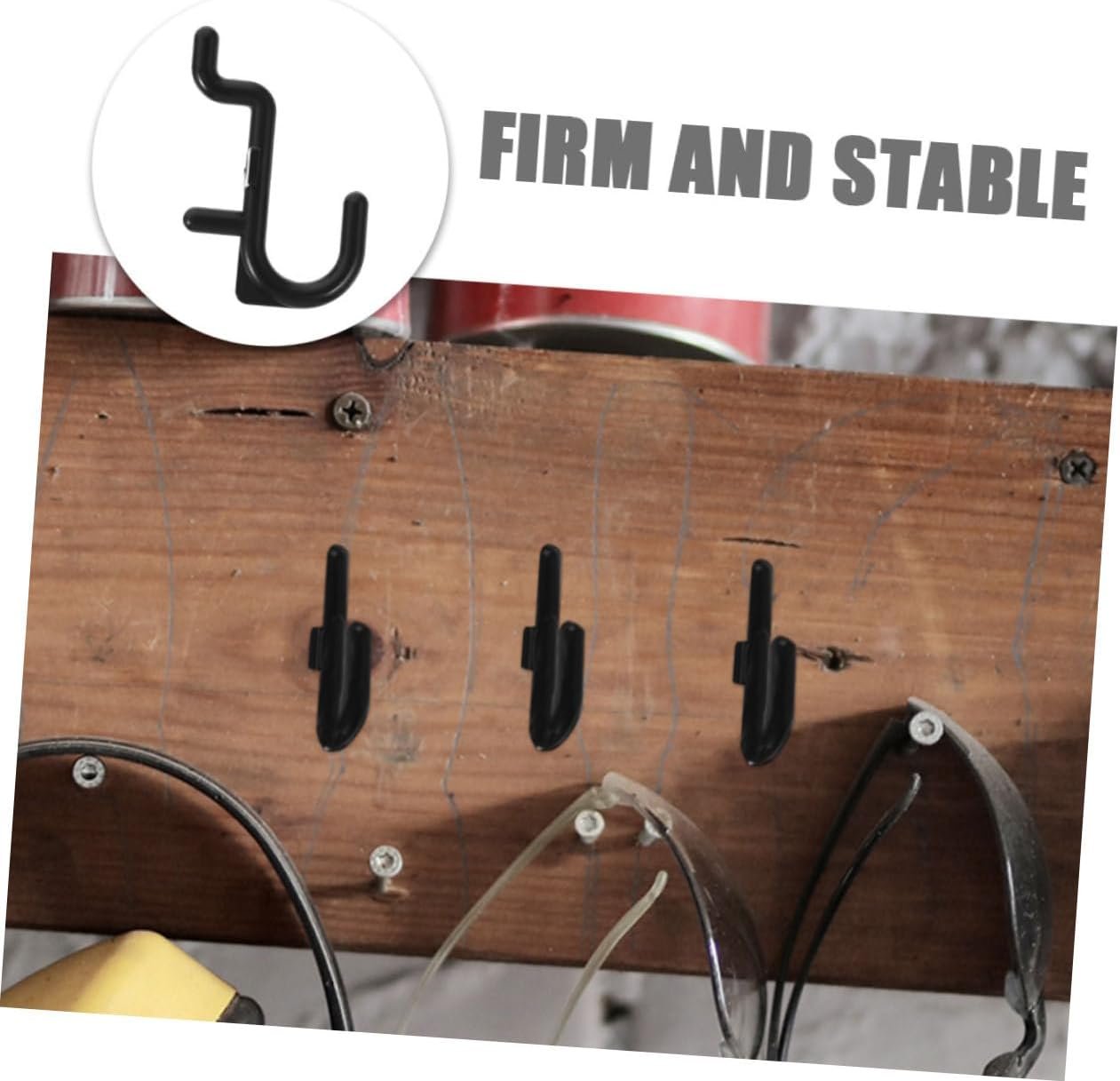 GANAZONO 40Pcs Plastic Pegboard Hooks for Garage Hanging Storage for Tools Items Easy Installation for Home Organization and Efficient Workspace