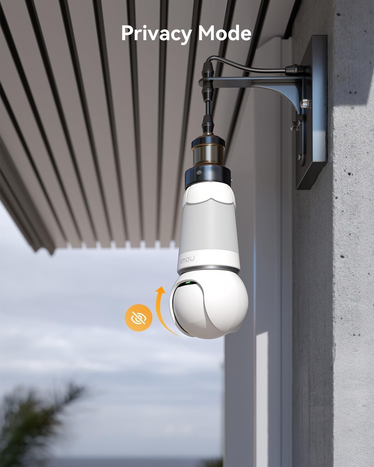 Imou 2K Light Bulb Security Camera Outdoor Wireless with AI Human/Vehicle Detection, 360Â° CCTV Home WiFi IP Indoor Camera, Color Night Vision, Siren, Auto Tracking,2-Way Audio,Works with Alexa,E26/E27