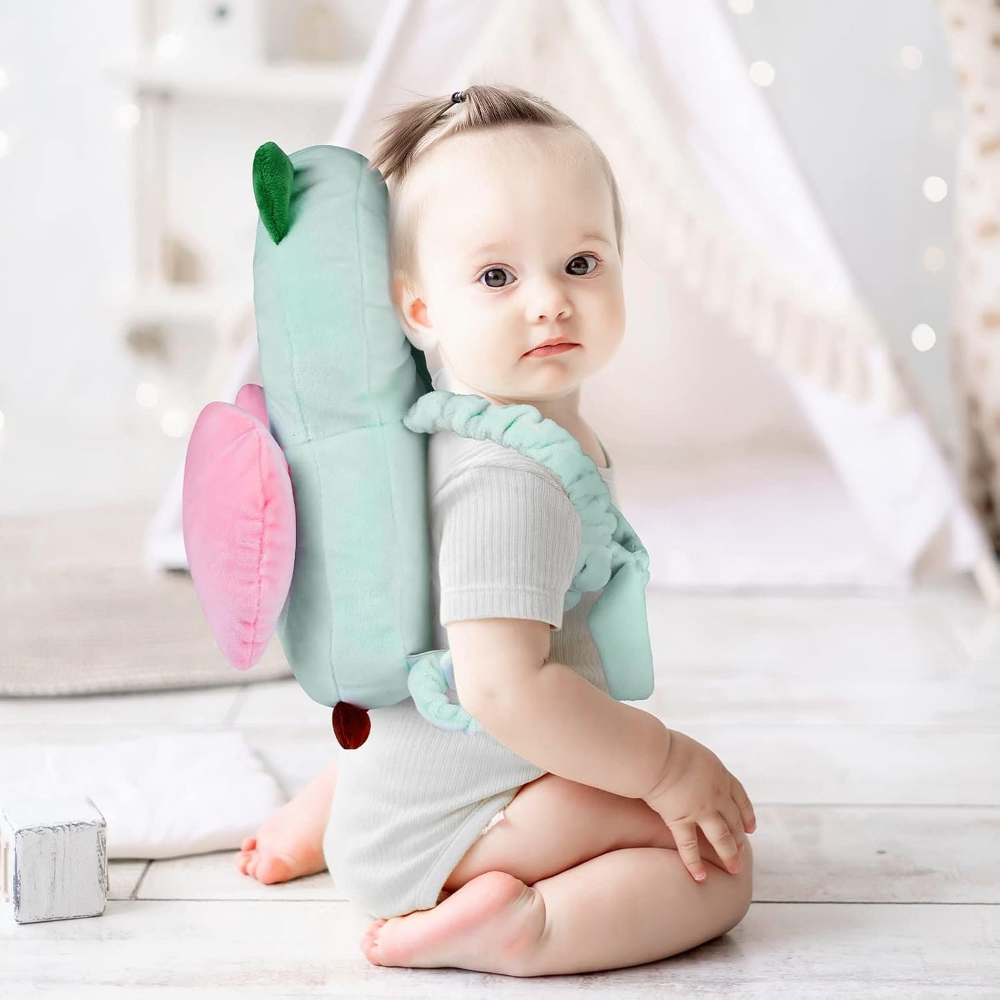 Mounting UP Baby Toddler Walker Head Protector Backpack Adjustable Wear Head Protection Safety Pad Backpack Baby Toddler & Walker Walking & Crawling Cute Owl MTY CA