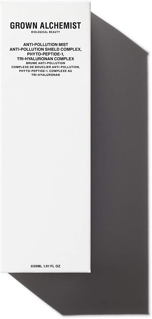 Grown Alchemist Anti-Pollution Mist: Anti-Pollution Shield Complex, Phyto-Peptide-1, Tri-Hyaluronan, 30 ml