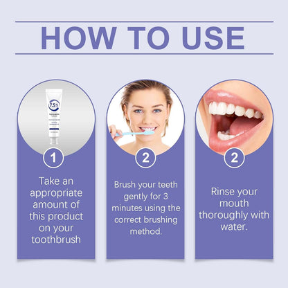 7.5% Hydroxiapatite Toothpaste, Hydroxyapatite Enamel Care Toothpastes, Deep Cleaning Oral Care Toothpaste, Enamel Protection & Whitening for Sensitive Teeth (3)