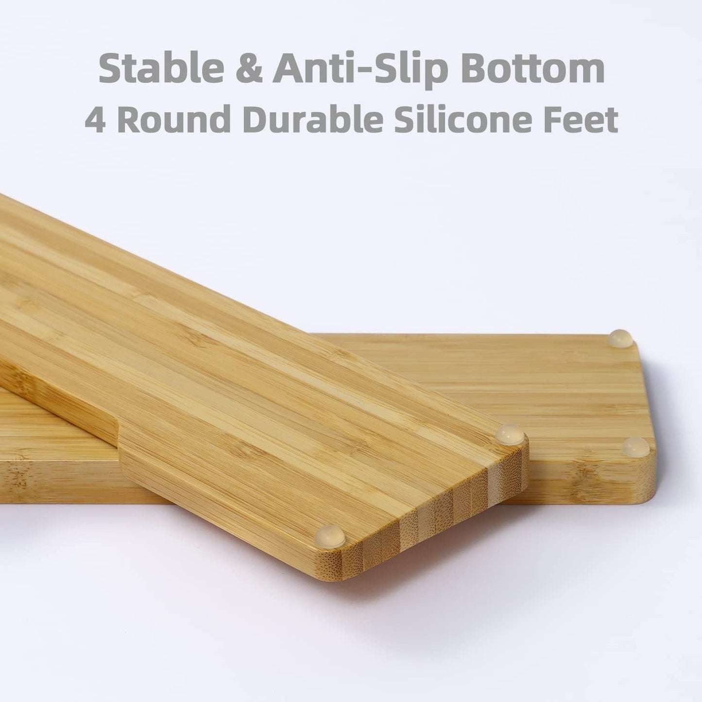 Bamboo Wrist Rest for Computer Keyboard, Ergonomic Mechanical Keyboard Wrist Pad, Hard Wrist Rest for Easy Typing Pain Relief, Anti-Slip Keyboard Rest for Laptop/PC Gaming/Mac (Full Size)