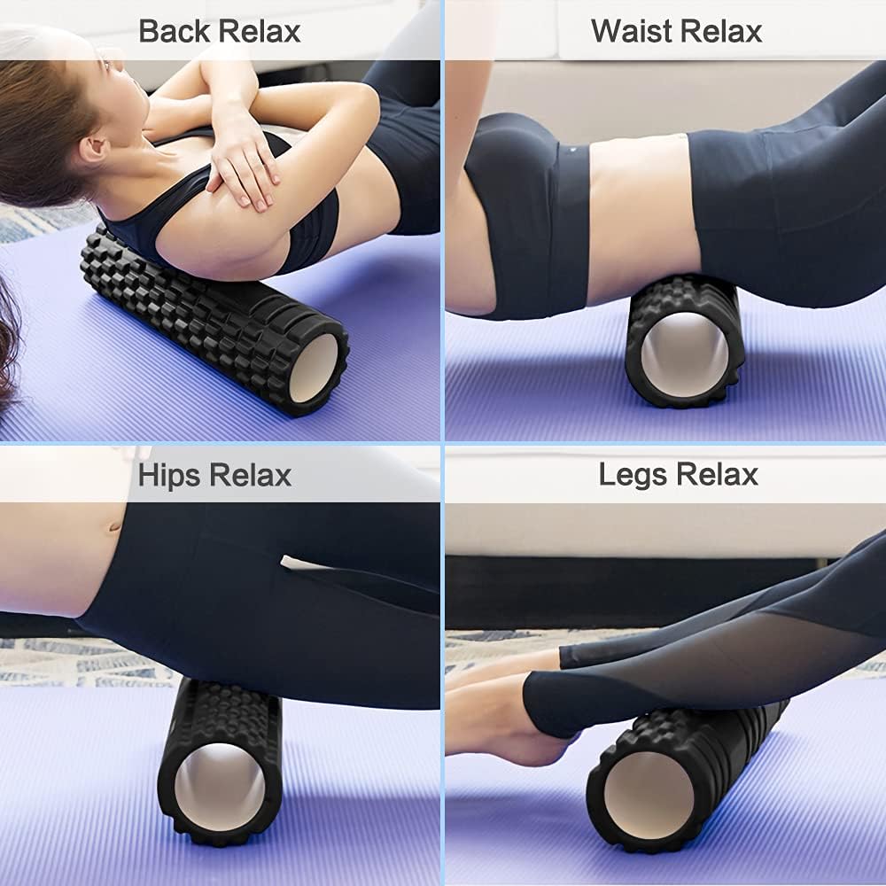 Dewanxin Foam Roller, Foam Roller Massager Excellent for Car Massage, Exercise Muscle Roller for Muscle Massage Trigger Point Grid for Yoga