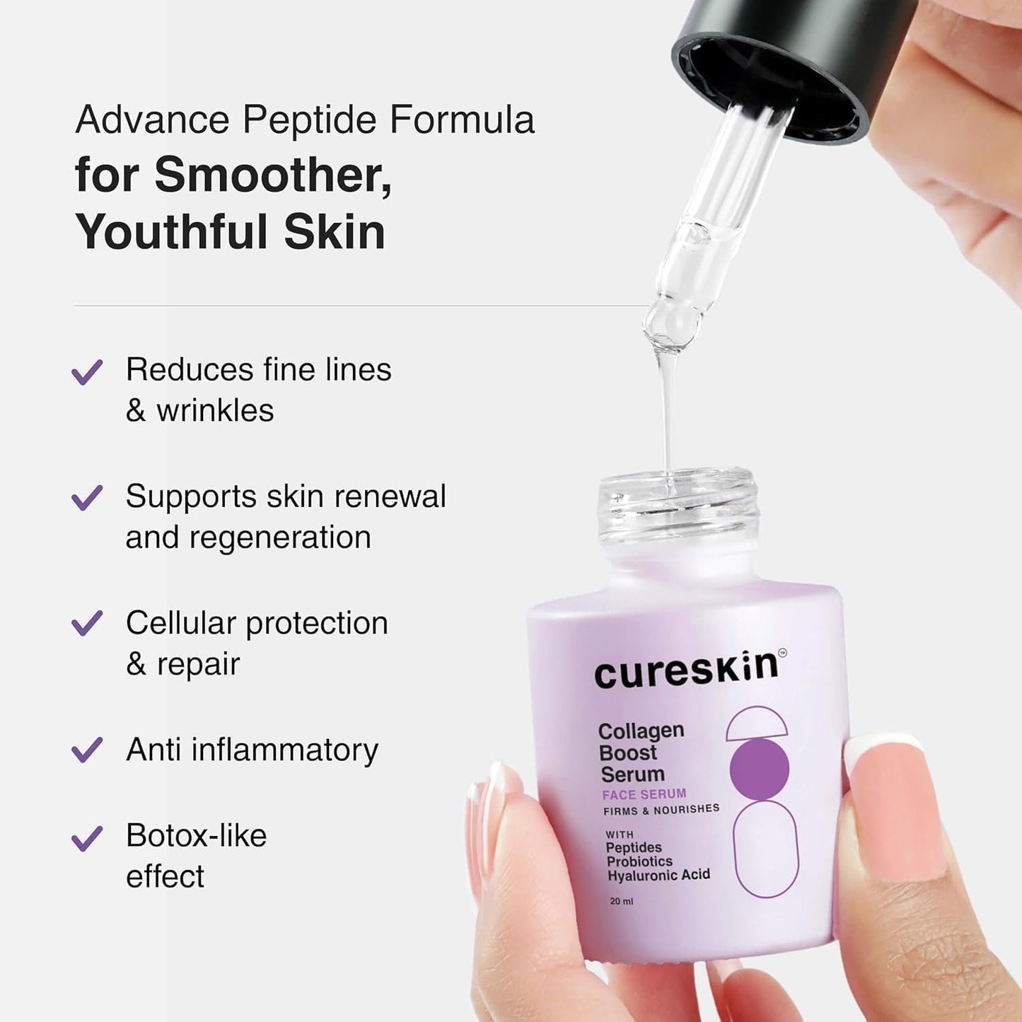 C..u..r..e.s.k.i.n. A.n.t.i. Aging Combo | Anti Aging Cream for Women | Collagen Boost Hyaluronic Acid Serum for Face | Under Eye Cream for Men and Women | Dark Circles Removal