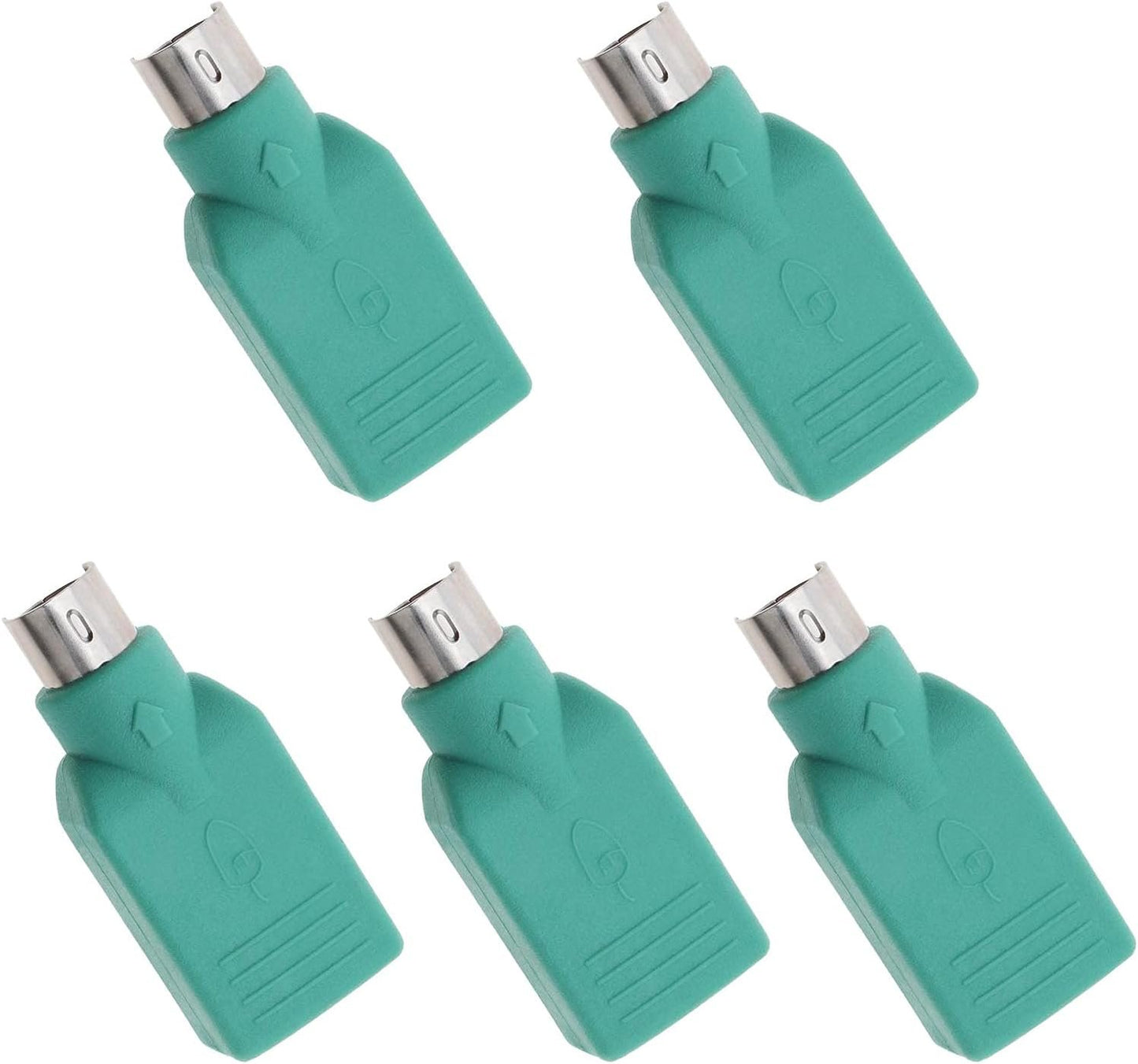 EMSea 5pcs USB Female to PS-2 Male Converter Changer Adapter for PC Keyboard Mouse