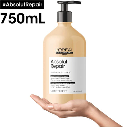 L'Oreal Professionnel Serie Expert Absolut Repair Protein + Gold Quinoa Conditioner 750 ml