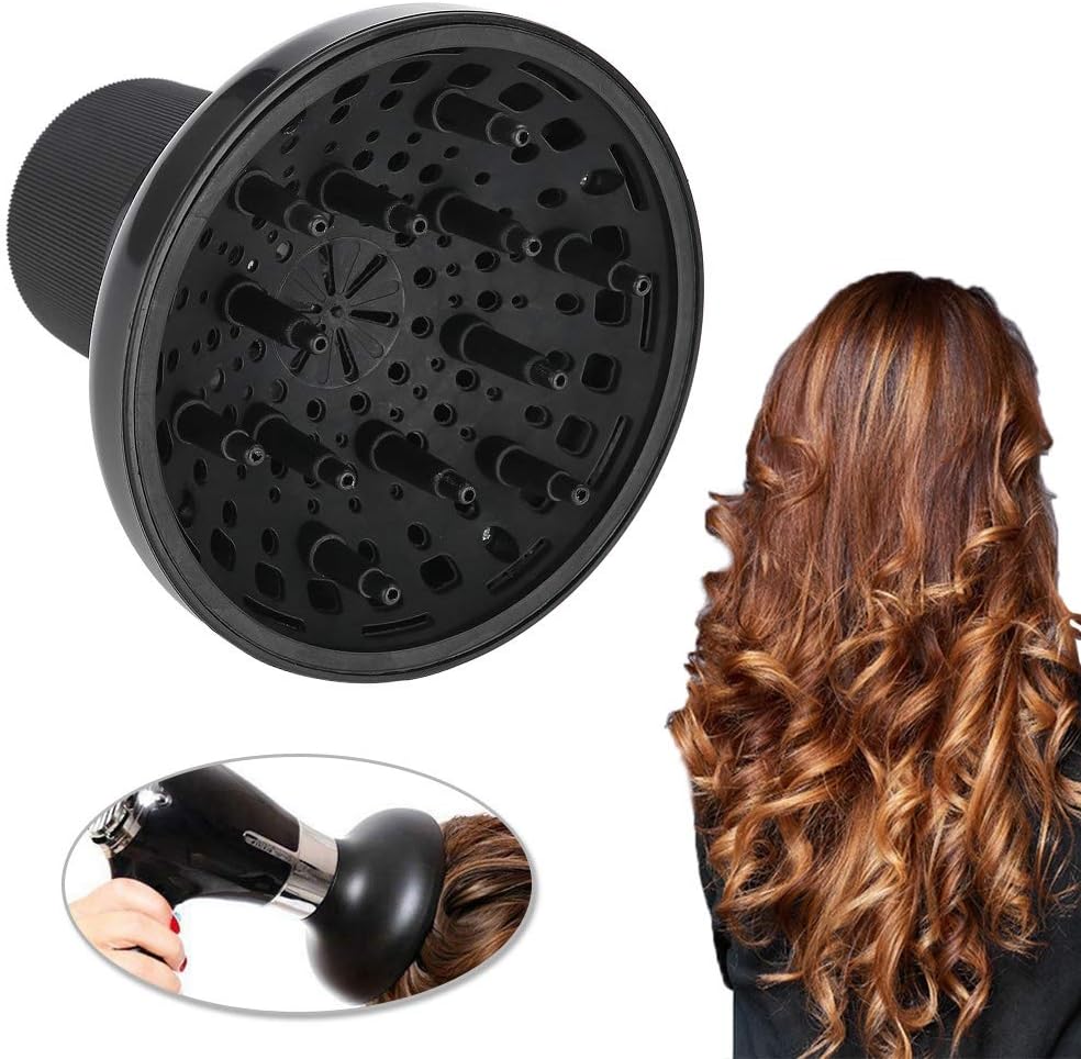 Diffuser Hairdryer, Hair Diffuser Attachment, Hair Dryer Hair Dryer Cover Diffuser Tool Curls Styling Accessory Hairdressing Hair Dryer Hand Shaped Attachment for Travel