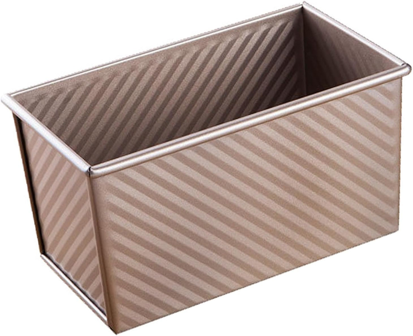 Cayanmydery Pullman Loaf Pan without Lid, Non-Stick Bakeware Carbon Steel Bread Toast Mold without Cover for Baking Bread, 1 lb Dough Capacity