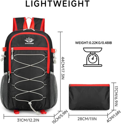 Jahomie Hiking Backpack 20L Lightweight Packable Daypack for Men Women Waterproof Outdoor Foldable Travel Daypack