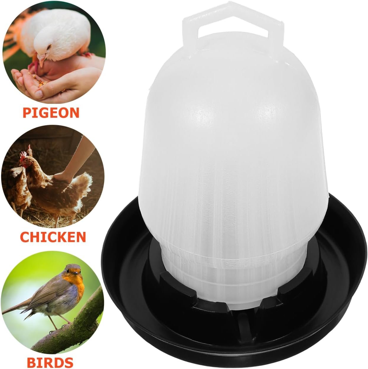 BUTIFULSIC Chicken Feeder Automatic Chicken Waterer Water Glasses Chicken Coop Feeder Pigeon Water Feeding Cups Chicken Trough