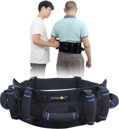 Leetye Mei Gait Belts Transfer Belt for Seniors with 7 Handles, Gate Belt for Elderly Lift Belts Quick Release Buckle, Medical Nursing Safety Belt Patient Assist - Bariatric, Elderly, Physical Therapy