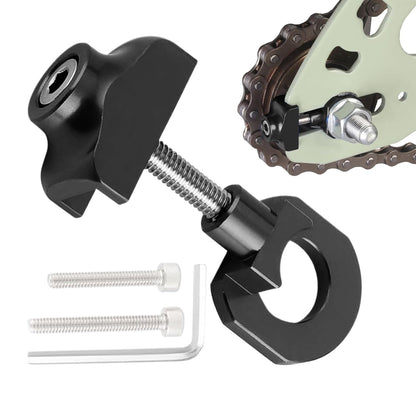 Bike Chains Tensioner, Folding Chain Fastener, 0.79x0.47x0.47 Inches Portable Safety Enhancer, Cycling Chain Alignment Tool for Men, Women and Improves Riding Stability