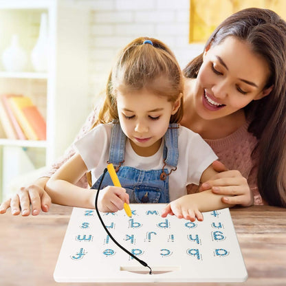 Magnetic Letter Board Learning Toys: Dreampark Double-Sided with Stylus Montessori ABC Learning Toys for Kids Ages 3+ Alphabet Tracing Board & Travel Educational Gift