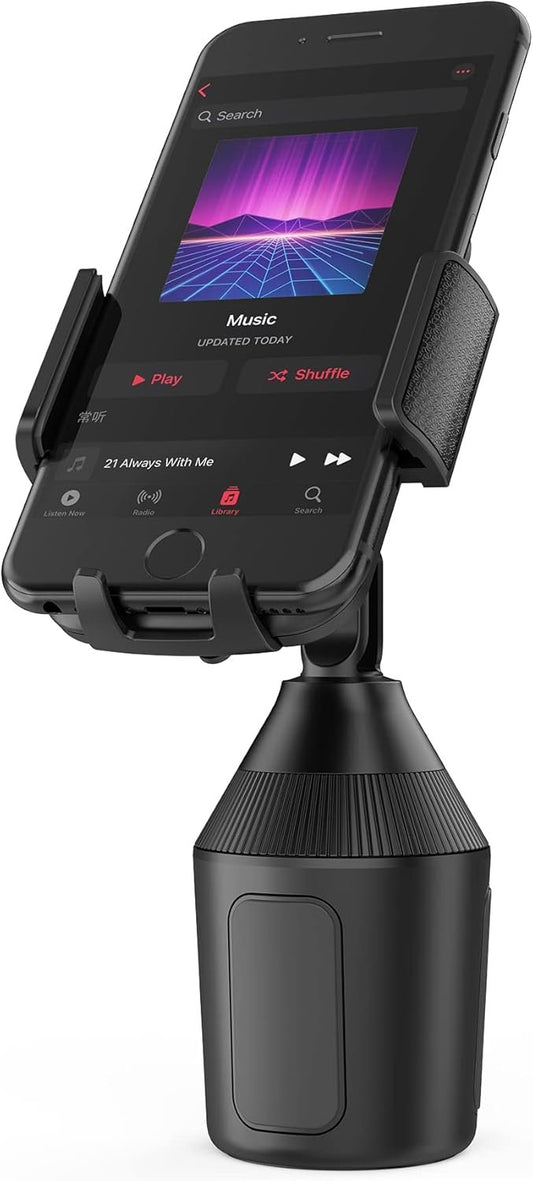 SEEKONE Universal Car Phone Holder, Smartphone Cup Holder for Car, Suitable for All Smartphones 5.5-10cm