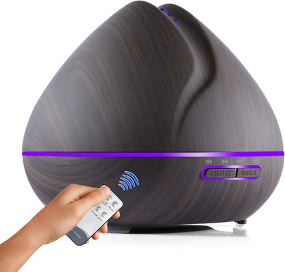 Aroma Diffuser Ultrasonic Air Humidifier with Remote Control 7 Colors Led Lights for Home