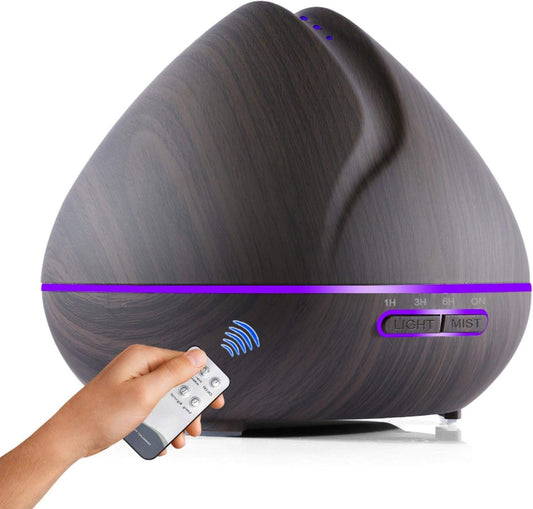 Aroma Diffuser Ultrasonic Air Humidifier with Remote Control 7 Colors Led Lights for Home