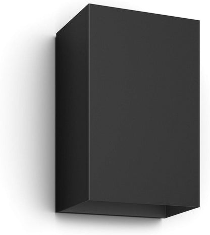Philips Hue Resonate White and Colour Ambiance LED Smart Outdoor Wall Light, Black, Compatible with Alexa, Google Assistant and Apple HomeKit