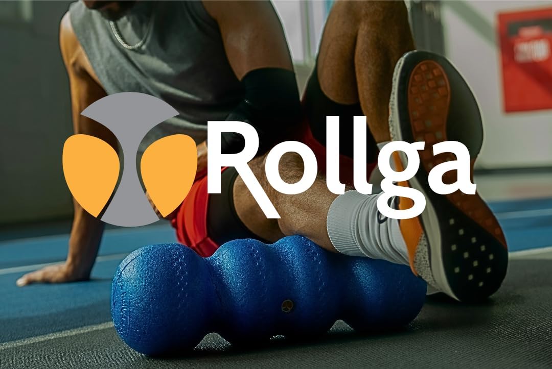Rollga Basic - The Better Foam Roller for Flexibility, Muscle Recovery, Back & Neck Massage, Exercise (White)