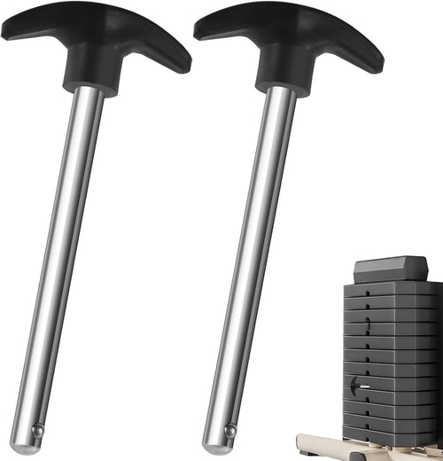 2Pcs Gym Weight Stack Pin, Locking Space Gym Pin Crescent-Shaped Drop Set Pins Gym Stainless Steel Training Loading Pin, Gym Pins for Weight Stack Home Gym Health Club Exercise Machine Accessories