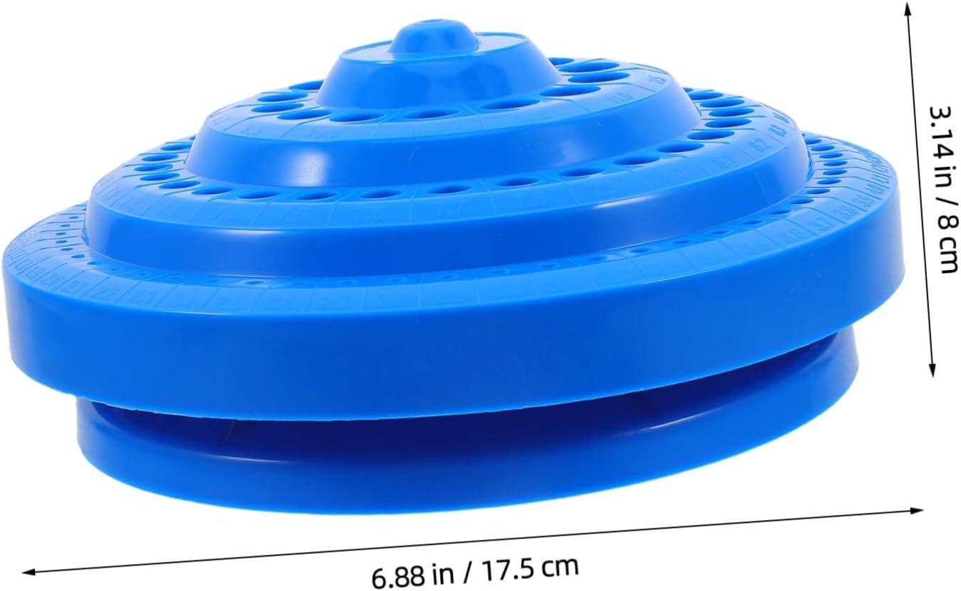 LALAFINA 1Pc 100 Blue Drill Bit Storage Organizer Tool Storage Case for Tidy Convenient Grinding Bits Holder for Efficient Workspace Organization