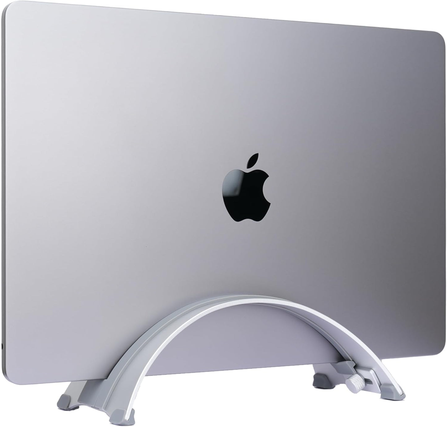 Psitek ARC Adjustable Vertical Laptop Stand - 6061 Aluminum, CNC Precision, Anodized Finish, Fits All Laptops Including 17-inch, Ventilated Design, Anti-Slip Silicone Pads
