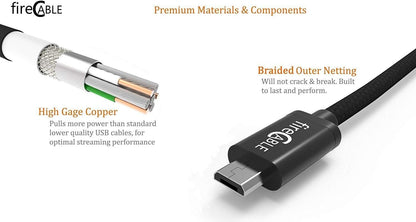 Wireless Streaming Media Device Charging Cable | Power Adapter Declutters TV Wires by Powering Streaming Sticks Directly from TV | Eliminating Messy Wires and AC Outlet