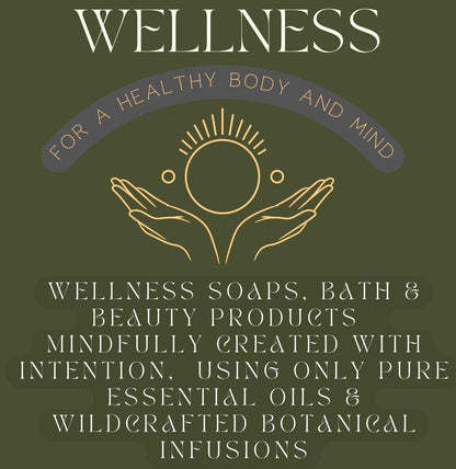 Handmade Goat Milk Soap Giftset- BOGUE No.33 WELLNESS Anti-Aging Blend Revitalizing Rosehip Oil & Essential Oils of Carrot Seed, Sandalwood, Pepper, Frankincense & Myrrh hydrate & smooth skin
