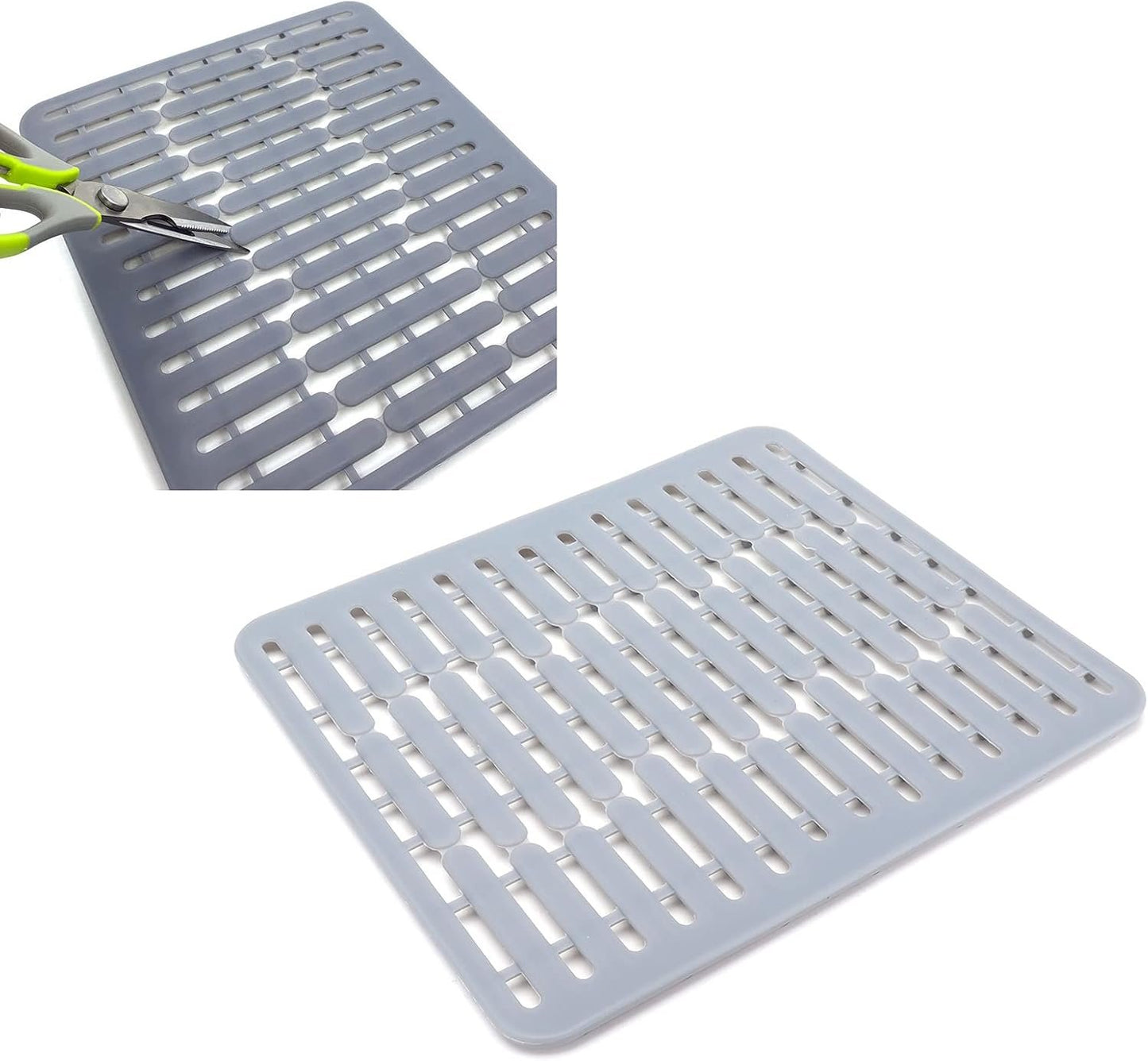 Sunicon Silicone Sink Mat, Multifunctional Nonslip Heat Insulating Sink Protectors for Kitchen Sink Multiple Usage Easy Clean eco friendlys