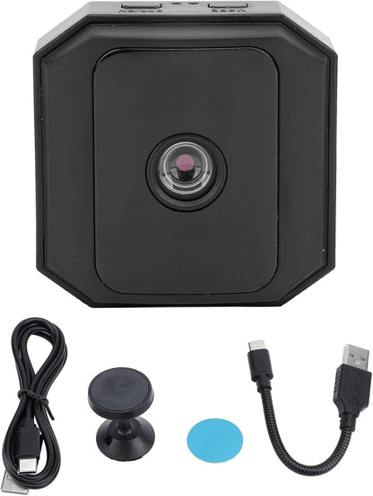 Mini Security Camera, 1080p HD WiFi Pet Camera with Phone APP, AI Motion Detection, Night Vision, Compact Tiny Wireless Camera for Indoor Outdoor Use