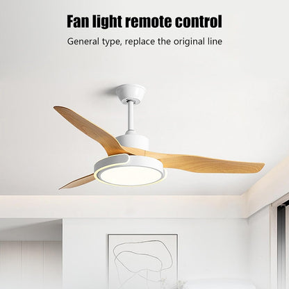 Ceiling Fan Remote Control, Small Size Remote Control and Receiver for Ceiling Fan and Lamp, Adjustable Wind Speed Transmitter, 3-Speed Fan Controller with Timer, Light Control for Home Use