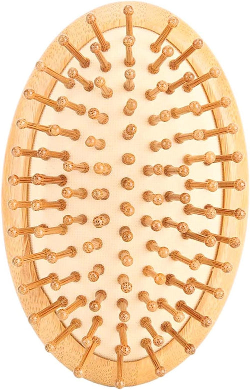 Burappoi Wooden Massage Comb, Mini Brush, Detangling Hairbrush Massage Hair Brush No Handle Scalp Care Styling Comb Paddle Hair Brush Hairdressing Comb for Straight Curl Hair(#1)