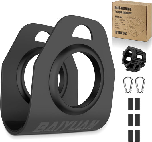 Home Gym Clips, Convert Dumbbells to Barbell, Turn Bars into Landmines, T-Bar Row with Any Grip, Hook Dumbbells on Dip Belts, Versatile Weightlifting Accessory for Olympic