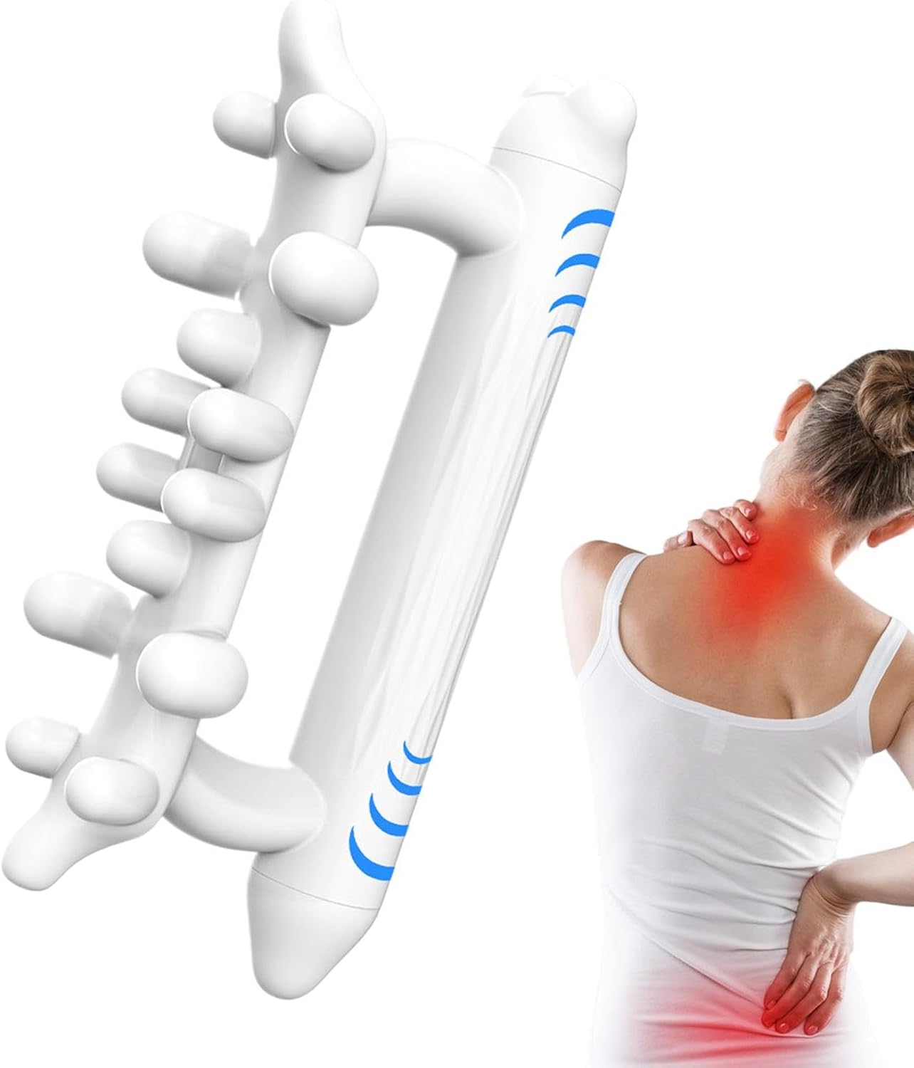 Ungtyb Fascia Massage Tool, Anti-Cellulite Stick, Myofascial Release Roller, Deep Tissue Relief, Trigger Point Massager, Ideal for Neck, Back, Muscle Recovery, 7.87x3.35x3.35in