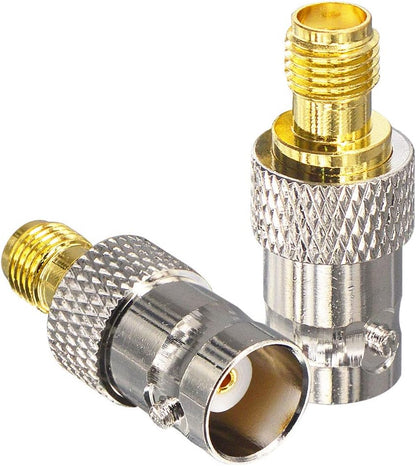 YILIANDUO 4 Pieces BNC RF Adapter Kit SMA Male/Female to BNC Male/Female Adapter for SDR Ham Radio Handheld Bidirectional Electronic CCTV Cameras Scanner
