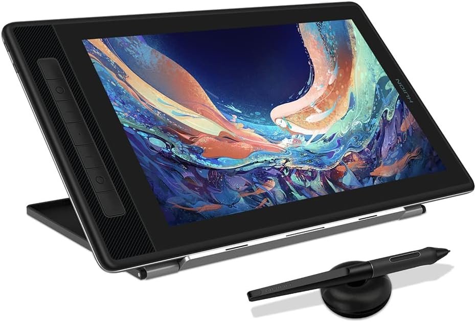 HUION Kamvas Pro 13 2.5K QHD Drawing Tablet Graphics Monitor Pen Display with Screen QLED Full Lamination 99% sRGB Battery-Free Stylus for Windows, Mac, Android, Linux, 13.3inch