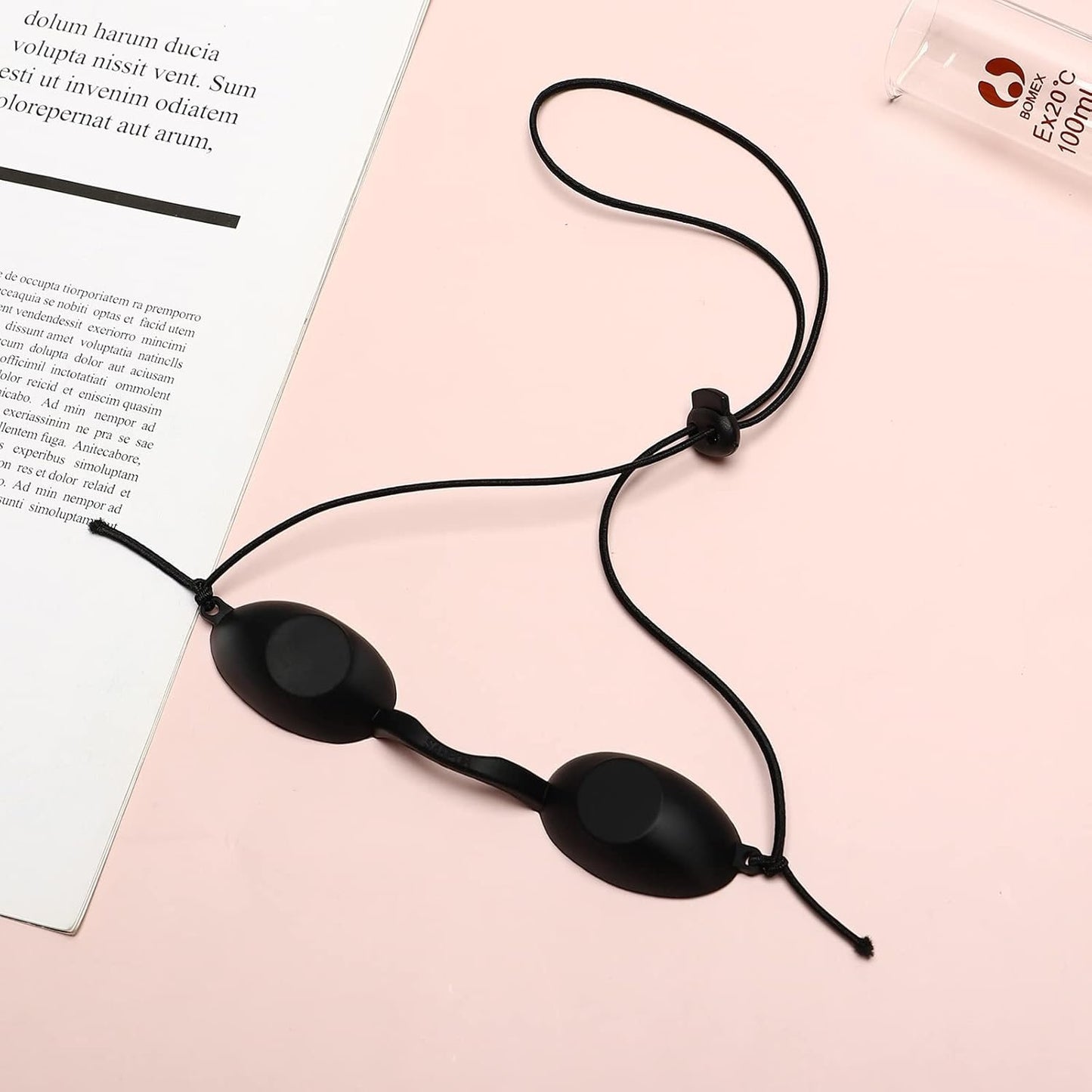 SUPVOX 4pcs IPL Goggles Safety Beauty UV LED Eye Protection Glasses Soft (Black)