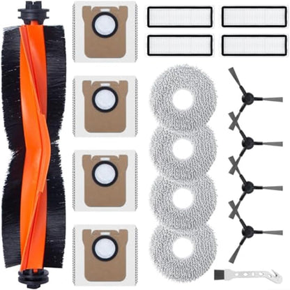Per X10/For X10+/X20+/X20 Pro/X20 Max Cleaning Essentials Mop Cloth, sacchetti per la polvere e spazzole laterali per una pulizia rapida