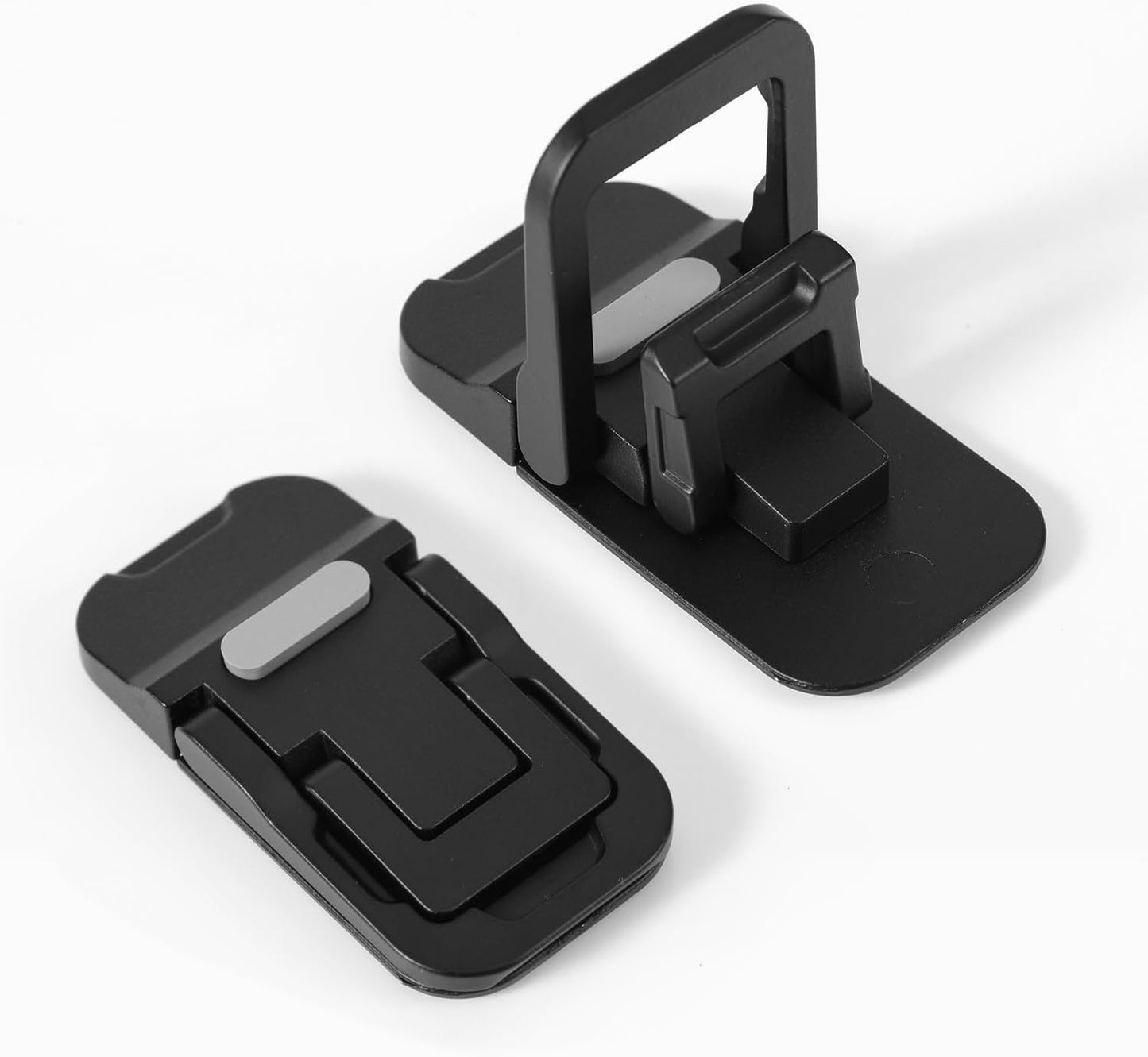 2pcs Flip Computer Keyboard Stand for Desktop, Mini Computer Cooling Stand Invisible Heightened Dual Tilted Adjustable Keyboard Riser Ergonomic Office Desk Accessories for Notebook (Black)