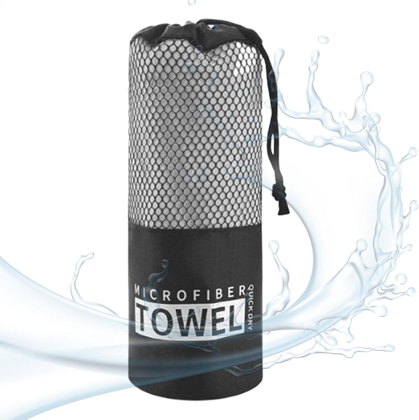 Quick Drying Beach Towel, Microfiber Sandproof Bath Towel, Ultra-Absorbent Workout Gear, Portable Fast-Dry Cloth for Fitness and Travel, 15.75x31.5 inches, Microfiber