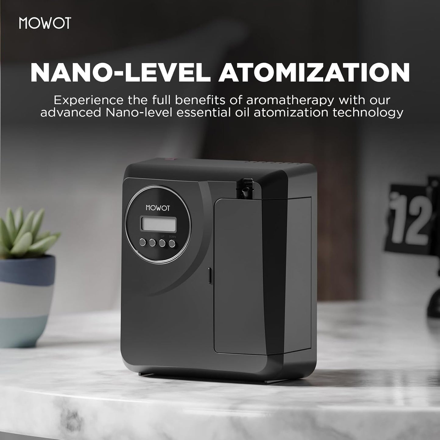 Smart Waterless Scent Air Machine with Bluetooth Control, Hotel Collection Diffuser with 3000 sq.ft Coverage,200ML Essential Oil Diffuser for Home,Large Room, Office, Spa（ no oil included）