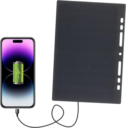 Lixada 10W High Power Paper Shaped Mini Portable Monocrystalline Silicon Solar Panel Charger USB Port for Cell Phone Camping Riding Climbing Travel Outdoor Activity
