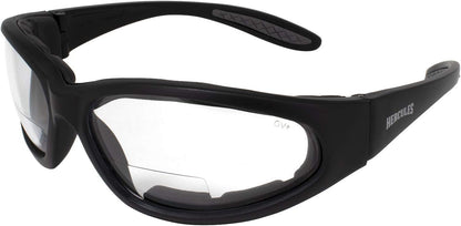 Global Vision Eyewear Hercules Bifocal 2.5 Magnification Anti-Fog Safety Glasses with EVA Foam, Clear Lens