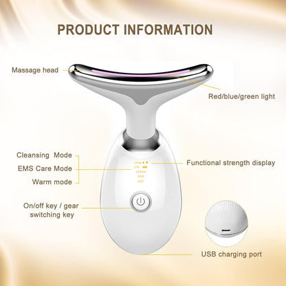 CooBES Electric Facial Massager, Fade Wrinkles Skin Tightening, Personal Beauty Massage Heating Device and Skin Care, Fashion Piece