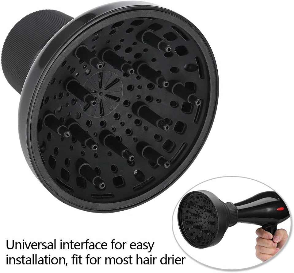 Diffuser Hairdryer, Hair Diffuser Attachment, Hair Dryer Hair Dryer Cover Diffuser Tool Curls Styling Accessory Hairdressing Hair Dryer Hand Shaped Attachment for Travel
