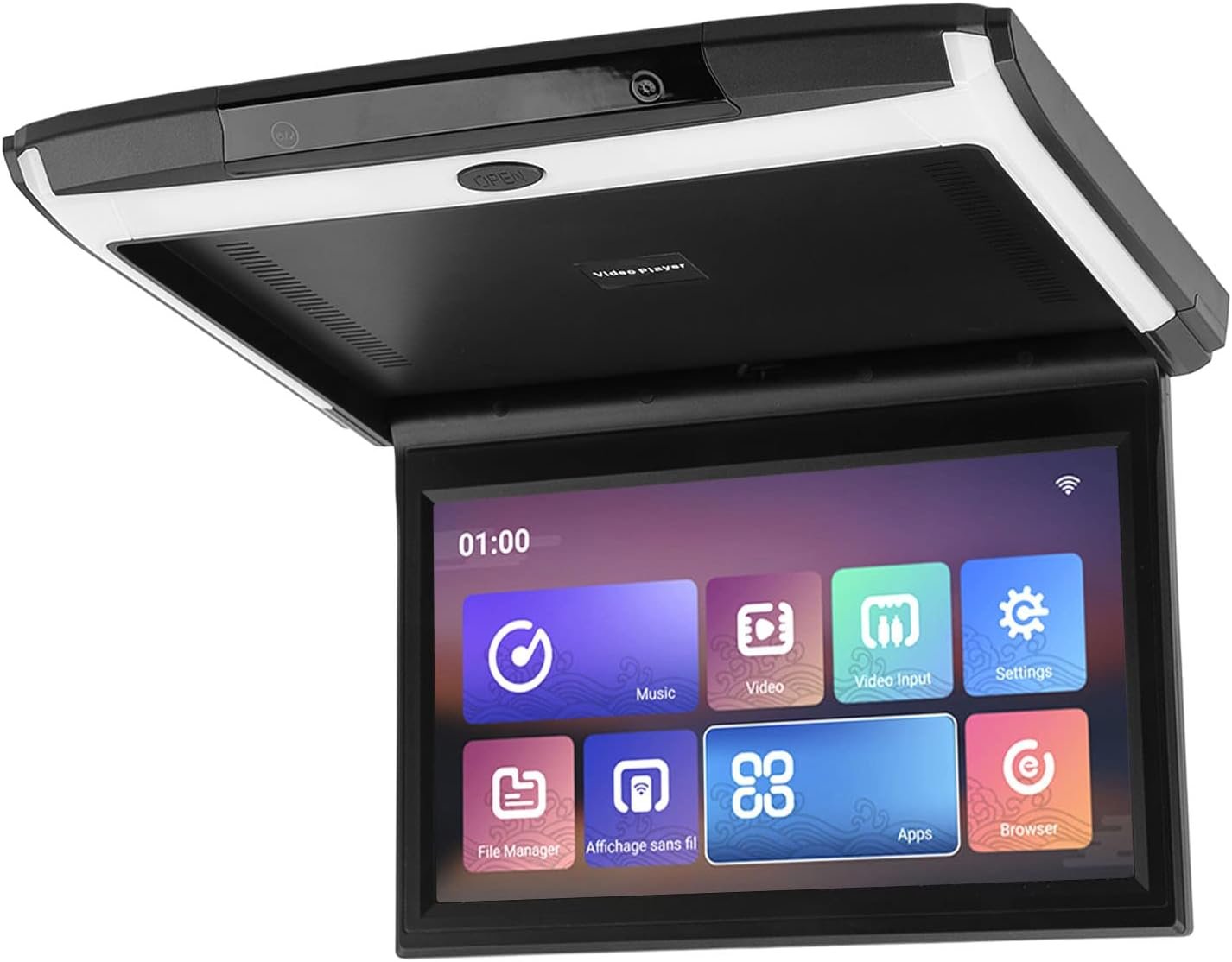 NDNCZDHC 11.6in Car Rear Entertainment System for Android 10.0 Support Phone Wireless Mirroring 1080P HD Bluetooth WiFi Player(Black)